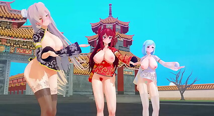 MMD take counsel with youtubers chinese advanced domain 【KKVMD】 (by 熊野ひろ)